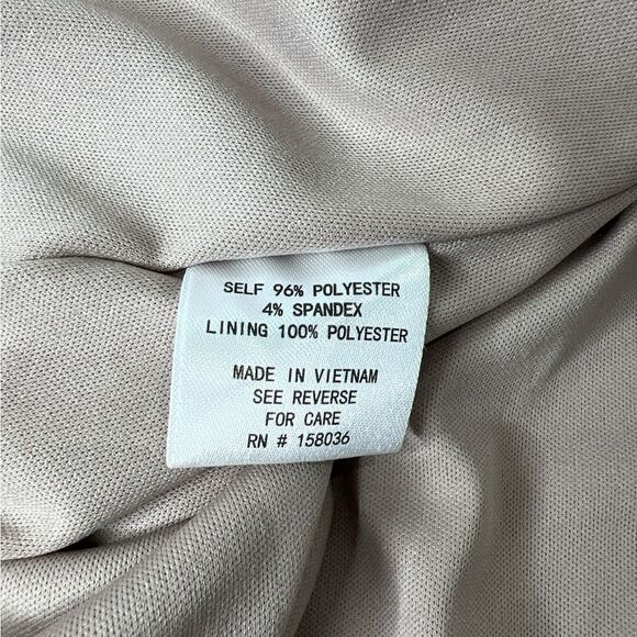 Birdy Gray Taupe One Shoulder KIRA Dress Crepe Sz XL - Picture 5 of 9